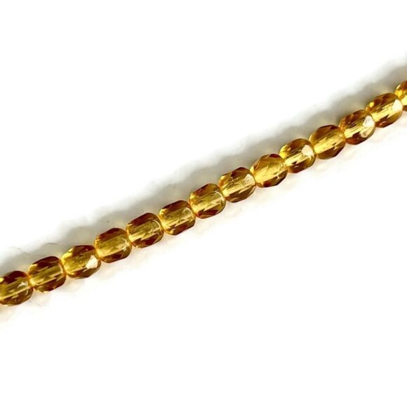 As Low As $2 Syrup Fire Polished Faceted Round Czech Glass Beads 4mm (40) - Picture 2 of 3